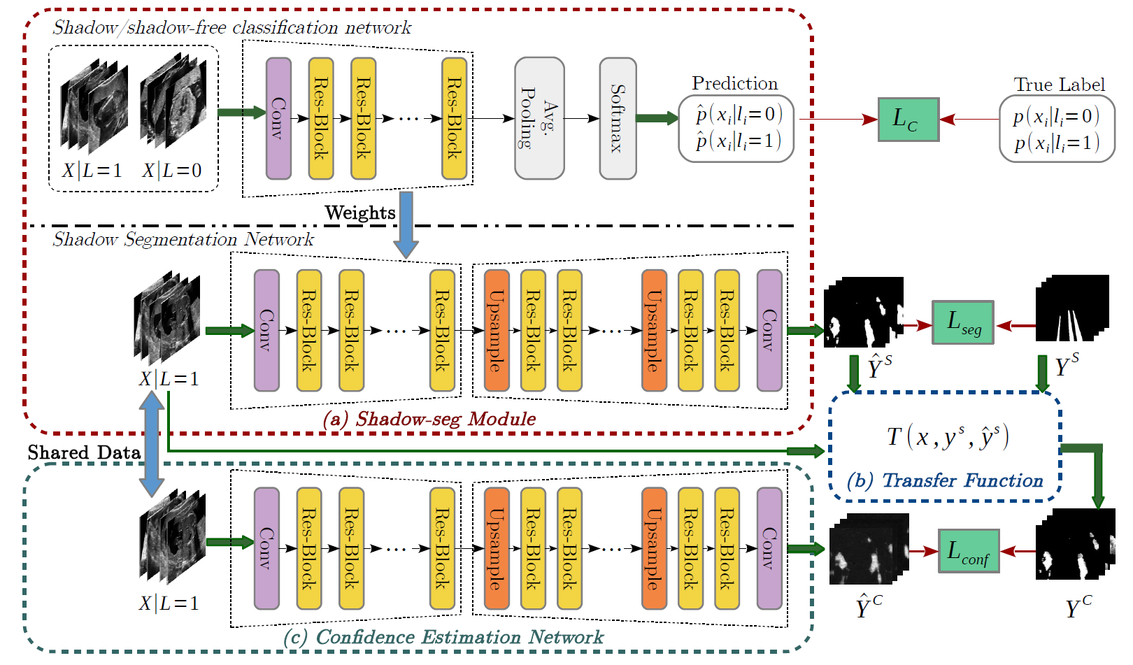 Weakly supervised estimation of shadow confidence maps in fetal ultrasound imaging